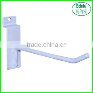 White Hooks Slatwall Hooks Slat Board Wall Shelf Retail Shelving Display thumbnail-1