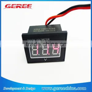 0.4" Waterproof Digital Voltmeter 2.7-30V RED LED Car Motor Motorcycle Voltage Panel Meter Shockproof thumbnail-1