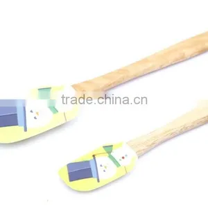 New Product Wood Handle Silicone Spatula Set thumbnail-2