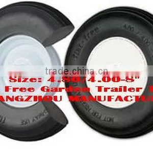 4.80/4.00-8" Flat Free Garden Trailer Tire thumbnail-1