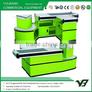 Supermarket Checkout Counter With Automatic Conveyor Belt Quality Choice thumbnail-1