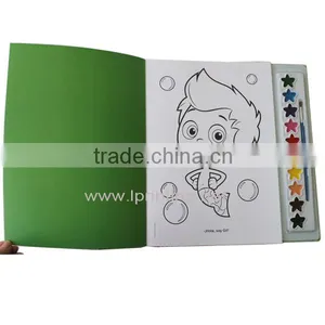 Hot Sale Children DIY Colouring Book, Painting Book With Dyestuff Printing thumbnail-4