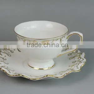 Handmade Ceramic Coffee Cup, 4.5'' Coffee Cup, 200 ml Coffee Cup With Saucer thumbnail-3