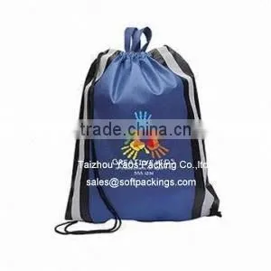 Cheap Backpack Bag With Handle, Promotional Polyester Drawstring Bag With Printing thumbnail-1