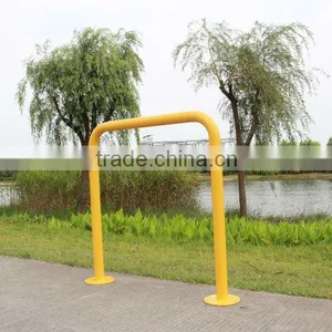 2012 Lastest Yellow Powder Coated Loop Bicycle Rack Factory thumbnail-1