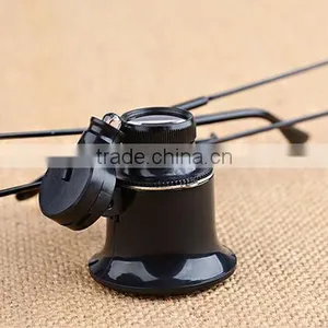 High Quality Optical Lens 2 LED Eye Glasses Material Jewelry Loupes and Magnifiers thumbnail-3