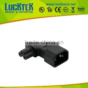 C14 to IEC C5 Angled Power Adapter Connector thumbnail-1