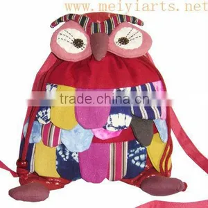 2014 Newly Trend Fashion Cotton Cute Owl Backpacks,kids Backpacks(MEIIYI L0833) thumbnail-1