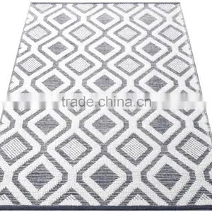 Modern Design Flat Weave Woolen Rug thumbnail-1