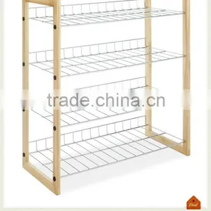 4 Tier Iron Shoes Rack thumbnail-1