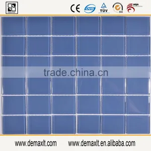 Fancy Crystal Back Color is Skyblue Glass Mosaic Tile From China Demax thumbnail-1