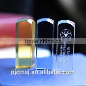 Customized Crystal Glass Seal Stamp for Gift or Decoration thumbnail-1