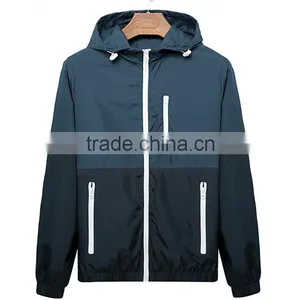 2016 Autumn New Men's Sports Jacket Outdoor Sportswear Men Fashion Thin Windbreaker Jacket Zipper Coats Outwear Men's Clothing thumbnail-2