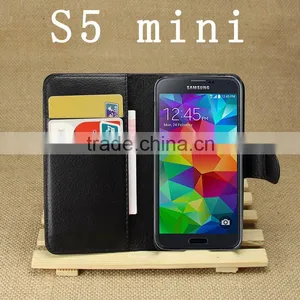 HOT SELLING Luxury Case for Samsung Galaxy S5 Mini PU Leather Flip Cover With Wallet thumbnail-1
