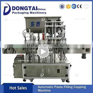 Automatic Granular Type Hot Pepper Sauce Filling Capping Machine thumbnail-1
