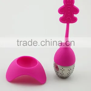 Man Shape Tea Tools Silicone Stretchy Tea Ball Infusers thumbnail-1