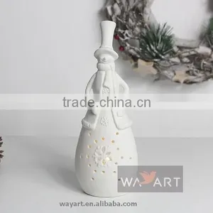 Lively LED Lighted Snowman Ceramic Chrismas Decoration thumbnail-4