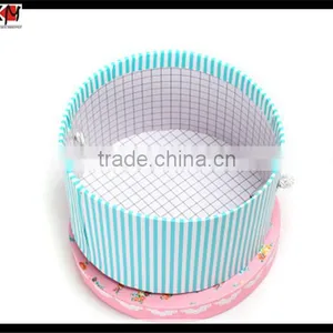 Custom Design Printed Round Flower Box Round Cardboard Gift Box thumbnail-3