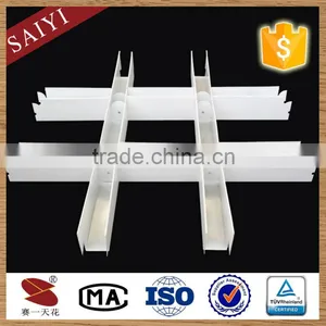 Cell Size 100mm*100mm Subway Station Decoration of Aluminum Grid Design thumbnail-5