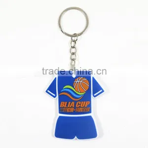 Yiwu Manre Manufacturer Custom Pvc Key Ring Jersey Shaped Rubber Keychain Souvenir Keychain thumbnail-1