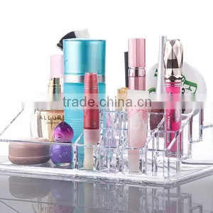 High Quality Low Price Clear Acrylic Cosmetic Display Case With Drawer thumbnail-1