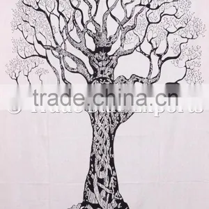 Tree Of Life Wall Art Bohemian Indian Cotton Wall Hangings Gypsy Tapestry thumbnail-2