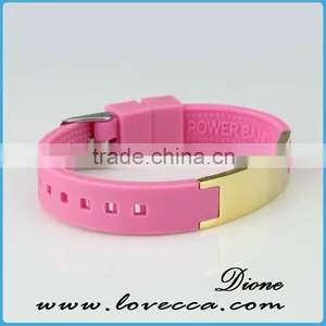 Various Colors Silicone Bio Magnetic Band Women and Man Health Energy Bracelet thumbnail-4