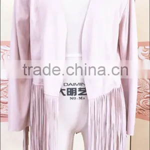 Woman Fashion Irregular Fringed Cardigan Jacket thumbnail-5