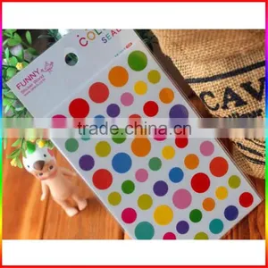 Heart/round Dot/star Deisgns Colorful Paper Stickers thumbnail-1