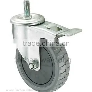 3' Height Adjustable Screw Casters With Brake thumbnail-1