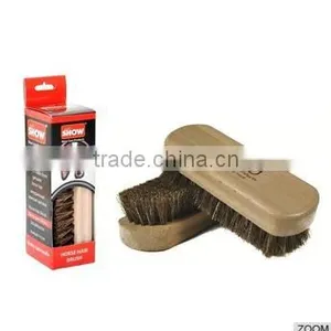 High Quality Shoe Brush 100% Horse Hair thumbnail-1