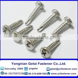 Self-drilling and Tapping Screws With Collar ,Hexagon Flange Head , HDG /Galvanized With Black /yellow Zinc Plated/blue White thumbnail-4