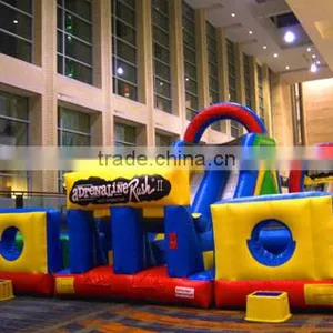 Factory Sale Inflatable Crazy Rush Obstacle Slide JFOC-305 thumbnail-1