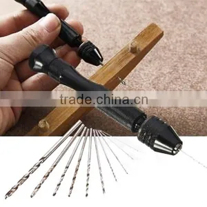 Precision Pin Vise Model Hand Drill Set With Twist Drill Bits Set of 11 thumbnail-2