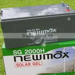 Newmax 12V 200Ah Solar Gel Battery- Deep Cycle Solimax SG2000H thumbnail-1