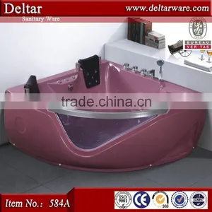 Heart Shaped Bathtub, Red Drop in Bathtub for Sale, Bathtub Headrest Cheap Cast Ion Bathtub thumbnail-3