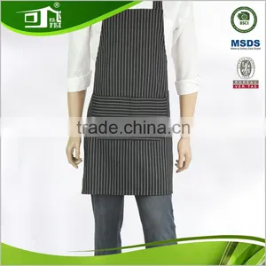 Trade Assurance Poly and Cotton Striped Bib Apron thumbnail-1