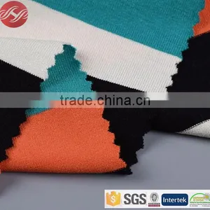 Auto Stripe Yarn Dyed Rayon Viscose Lycra Single Jersey Fabric thumbnail-1