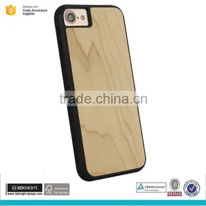 Wood and TPU Mobile Blank Phone Case for Iphone 7 thumbnail-2