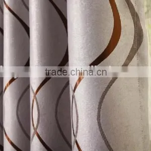 100% Poly Sun-shading Jacquard Blackout Fabric Flame Retardant Blackout Fabric for Living Room thumbnail-4