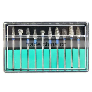 2016 Hot Sale Denshine Brand New Tungsten Steel Dental Burs Lab Burrs Tooth Drill 10 Pcs/ Pack thumbnail-2
