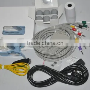 CE Certified 12 LEAD 3 Channel ECG EKG Machine Electrocardiograph Electrocardiogram With Thermal Recorder thumbnail-4
