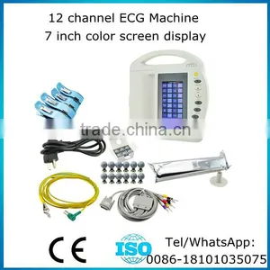 Popular 7 Inch Color Screen 12 Lead 12 Channel Electrocardiograph ECG / EKG Machine With CE thumbnail-1