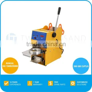 Yogurt Cup Sealer for 2015 - CE, 300~500 Cups / Hour, 75 &95 MM, 350 W, TT-A29A thumbnail-1