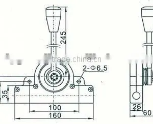 GJ1101 Dumper Control Lever With Push-pull Cable thumbnail-3