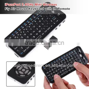 Wholesale IPazzPort 2.4GHz Mini Wireless Fly Air Mouse Keyboard With IR Remote thumbnail-1