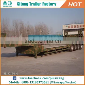 Competitive Price Truck Trailer 100 Ton 120 Tons Heavy Duty Low Bed Trailer For Sale thumbnail-1