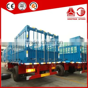 Livestock Animals Transport Cattle Trailer/Steel Cage Side Bar Fencing Bulk Cargo Semi Trailer thumbnail-2
