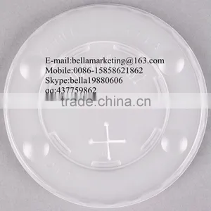 High Transparent Flat Plastic Lid With Straw Slot and Identification Buttons Wholesale Competitive Price thumbnail-3