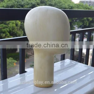 High Quality Abstract Wooden Grain Mannequin Head Unisex for Hat Display thumbnail-1